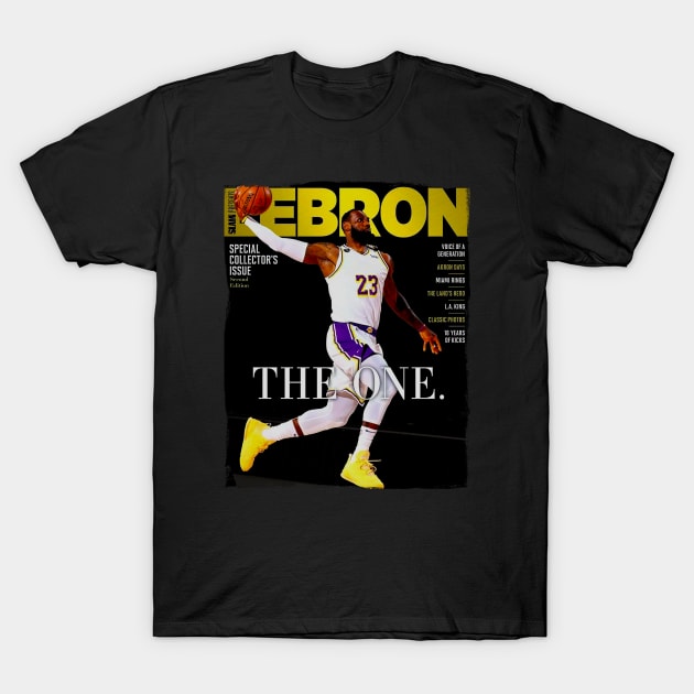 Lebron - SLAM T-Shirt by Buff Geeks Art